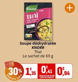 Coccinelle Supermarché KNORR Soupe Thai offre