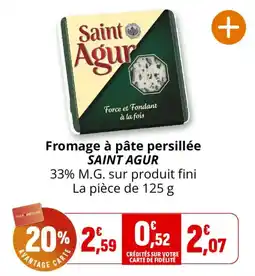 Coccinelle Express Saint Agur Fromage à pâte persillée offre