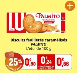Coccinelle Express PALMITO Biscuits feuilletés caramélisés offre