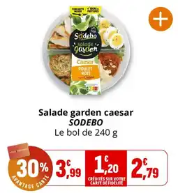 Coccinelle Express SODEBO Salade garden caesar offre