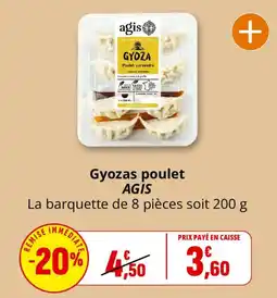 Coccinelle Supermarché AGIS Gyoza poulet offre