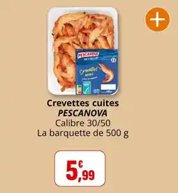 Coccinelle Supermarché PESCANOVA Crevettes cuites offre