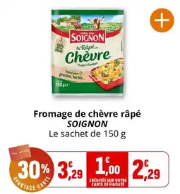 Coccinelle Express SOIGNON Fromage de chèvre râpé offre