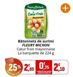 Coccinelle Supermarché FLEURY MICHON Bâtonnets de surimi offre