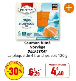 Coccinelle Supermarché DELPEYRAT Saumon fumé offre