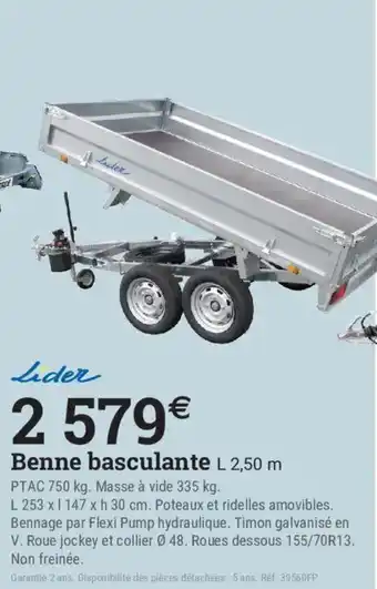 Lider Benne basculante