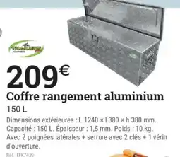 Espace emeraude TRAILERS Coffre rangement aluminium offre