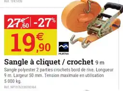 Espace emeraude MURTRA Sangle à cliquet / crochet offre