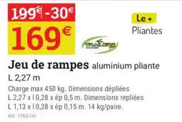 Espace emeraude Jeu de rampes aluminium pliante offre