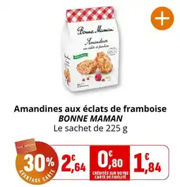 Coccinelle Express BONNE MAMAN Amandines aux éclats de framboise offre