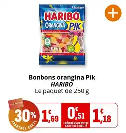 Coccinelle Supermarché HARIBO Bonbons orangina Pik offre