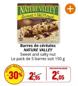 Coccinelle Express NATURE VALLEY Barres de céréales offre
