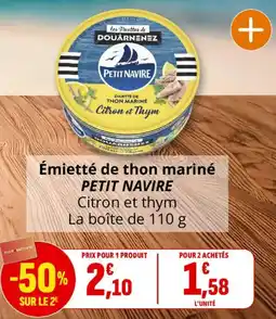 Coccinelle Express PETIT NAVIRE Émietté de thon mariné offre