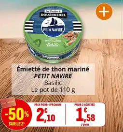 Coccinelle Express PETIT NAVIRE Émietté de thon mariné offre