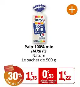 Coccinelle Express Harry's Pain 100% mie Nature offre