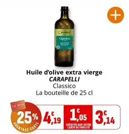Coccinelle Supermarché CARAPELLI Huile d'olive extra vierge offre