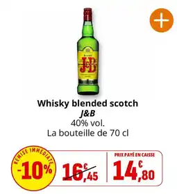 Coccinelle Supermarché J&B Whisky blended scotch offre