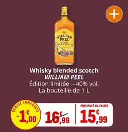Coccinelle Supermarché WILLIAM PEEL Whisky blended scotch offre