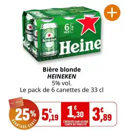 Coccinelle Express Heineken Bière blonde offre