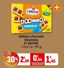 Coccinelle Supermarché ST MICHEL Gâteau chocolat Doomino offre