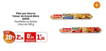 HERTA Pâte pur beurre Trésor de Grand-Mère