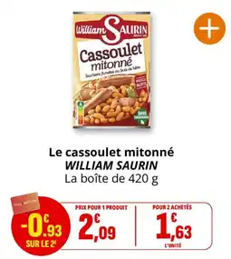Coccimarket WILLIAM SAURIN Cassoulet mitonné offre