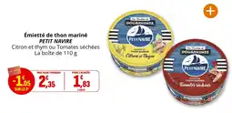 Coccimarket PETIT NAVIRE Émietté de thon mariné offre