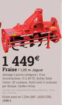Espace emeraude Jaguar Fraise offre