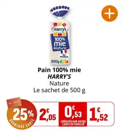 Coccimarket Harry's Pain 100% mie Nature offre