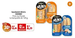 Coccinelle Supermarché SODEBO Sandwich Mim's offre