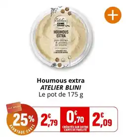 Coccinelle Supermarché ATELIER BLINI Houmous extra offre