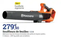Espace emeraude Husqvarna Souffleurs de feuilles 122iB offre