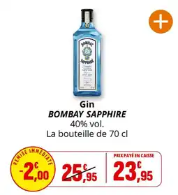 Coccimarket BOMBAY SAPPHIRE Gin offre