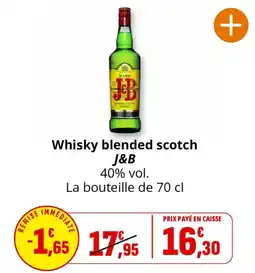Coccimarket J&B Whisky blended scotch offre