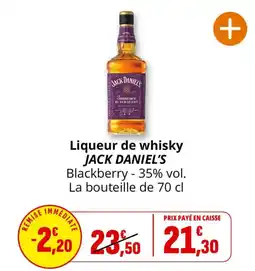 Coccimarket JACK DANIEL'S Liqueur de whisky Blackberry offre