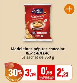 Coccinelle Express KER CADELAC Madeleines pépites chocolat offre