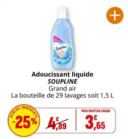 Coccinelle Express Soupline Adoucissant liquide offre