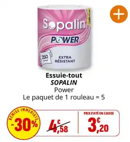 Coccinelle Express SOPALIN Essuie-tout Power offre