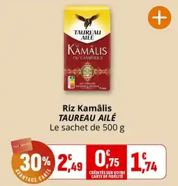 Coccinelle Express TAUREAU AILÉ Riz Kamâlis offre