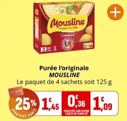 Coccimarket Mousline Purée l'originale offre