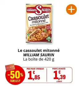 Coccinelle Express WILLIAM SAURIN Cassoulet mitonné offre