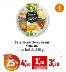 Coccimarket SODEBO Salade garden caesar offre