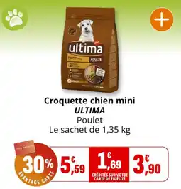 Coccinelle Supermarché ULTIMA Croquette chien mini Poulet offre