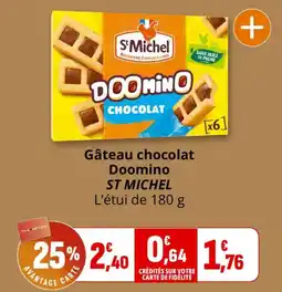 Coccimarket ST MICHEL Gâteau chocolat Doomino offre