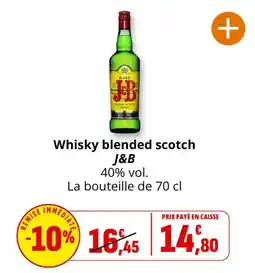Coccinelle Express J&B Whisky blended scotch offre