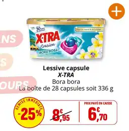 Coccinelle Supermarché X-TRA Lessive capsule Bora bora offre