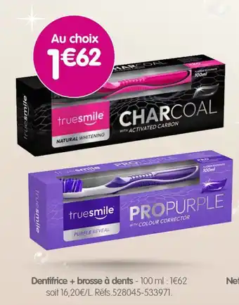 Truesmile Dentifrice + brosse à dents