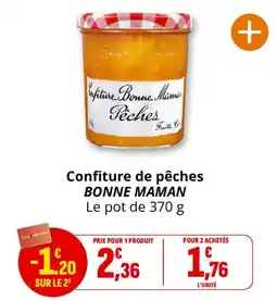 Coccimarket BONNE MAMAN Confiture de pêches offre