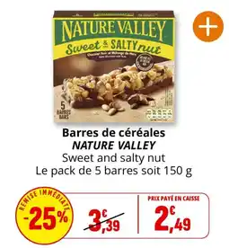 Coccimarket NATURE VALLEY Barres de céréales offre