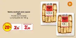 Coccinelle Express AGIS Nems cocktail offre